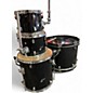 Used Ludwig 4 Piece Backbeat Metallic Black Drum Kit thumbnail