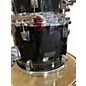 Used Ludwig 4 Piece Backbeat Metallic Black Drum Kit