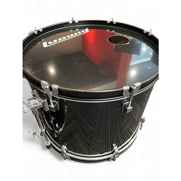 Used Ludwig 4 Piece Backbeat Metallic Black Drum Kit