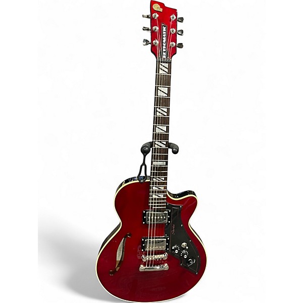 Used PEERLESS Retromatic p3 Candy Apple Red Solid Body Electric Guitar