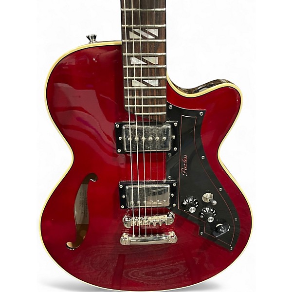 Used PEERLESS Retromatic p3 Candy Apple Red Solid Body Electric Guitar