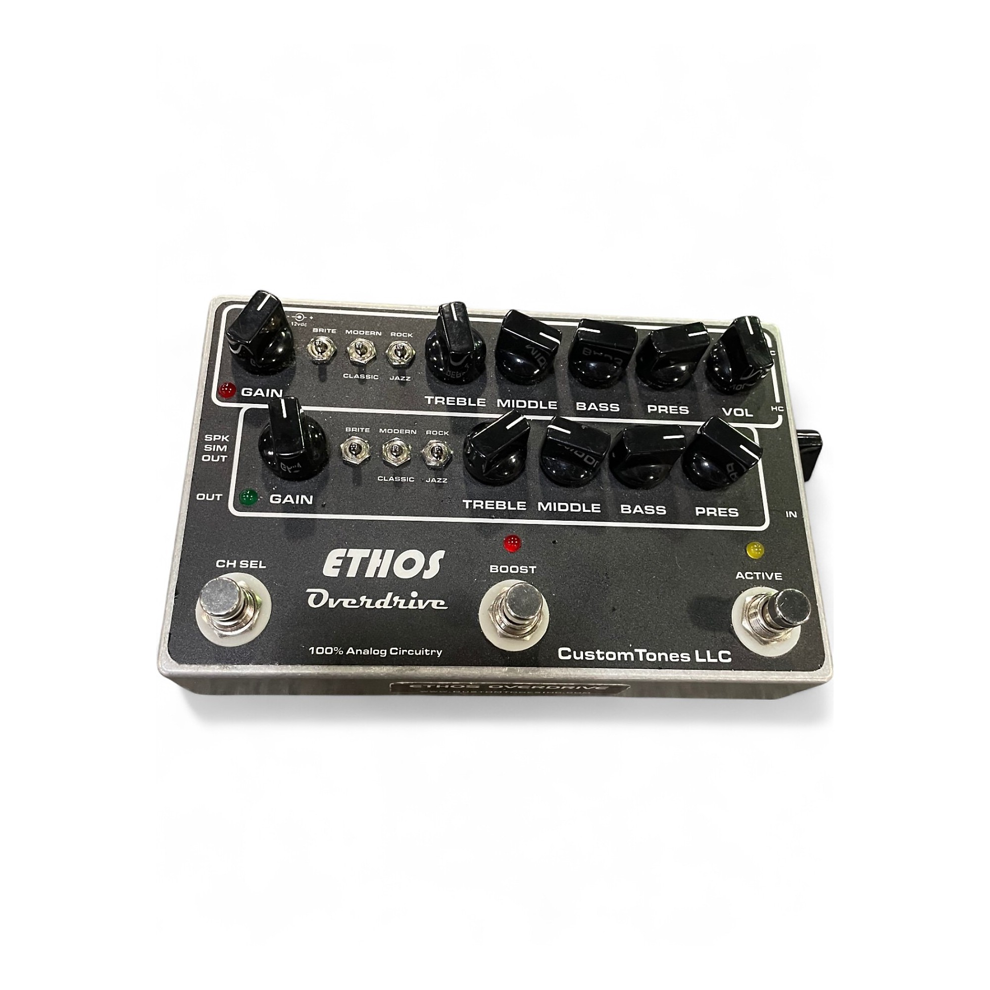 ギター CUSTOM TONES ETHOS Overdrive Custom Tones LLC: Ethos Overdrive - Jam Demo - YouTube