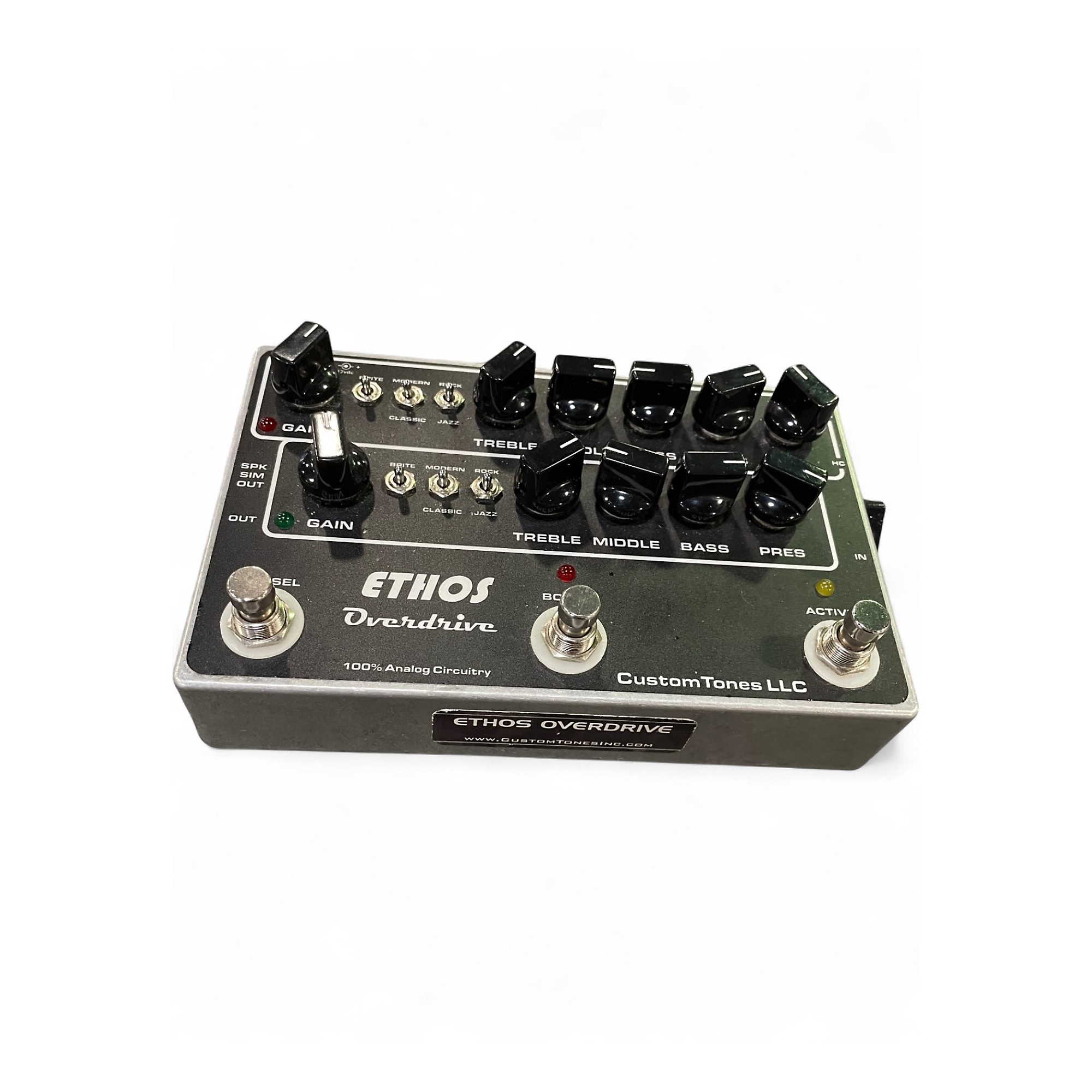 ギター Custom tones ETHOS Overdrive Used Custom Tones ethos overdrive Effect Pedal | Guitar Center