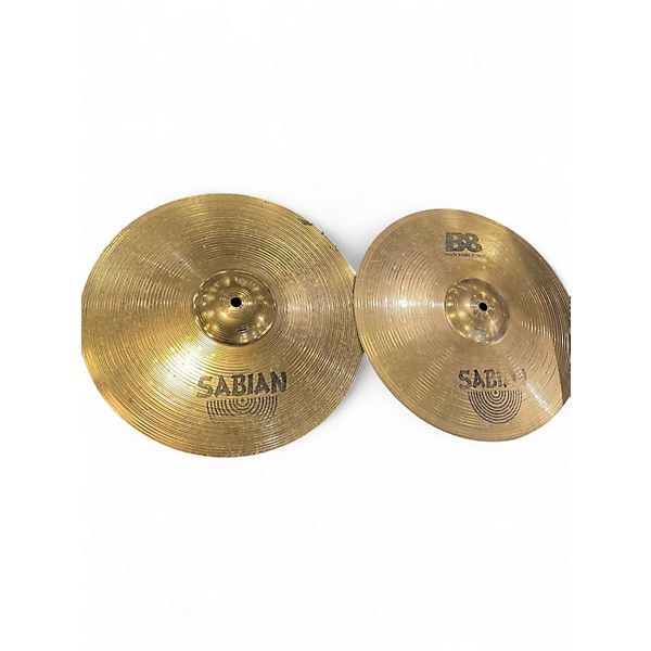 Used SABIAN 14in B8 ROCK HATS Cymbal