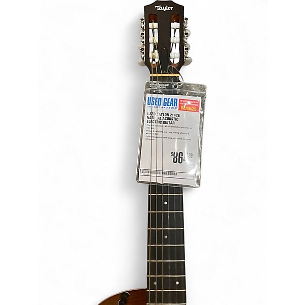 Used Taylor 214CE Natural Acoustic Electric Guitar