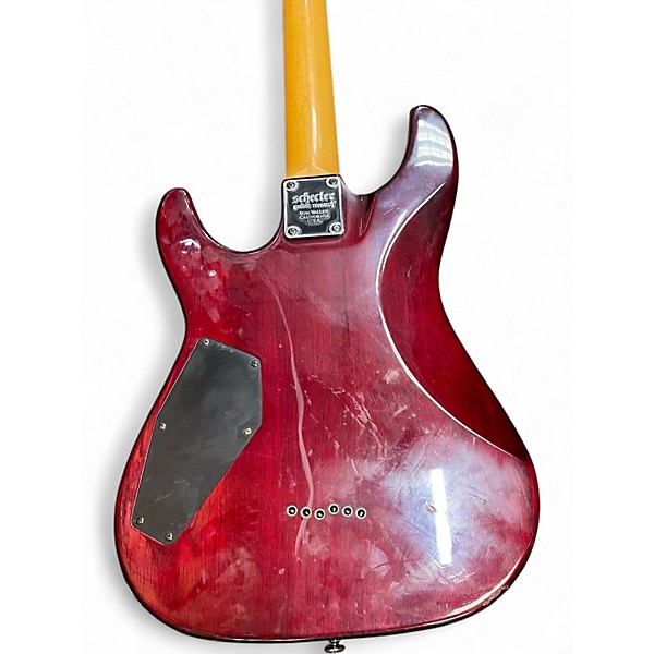 Used Schecter Guitar Research Omen Extreme 6 Trans Red Solid Body Electric Guitar