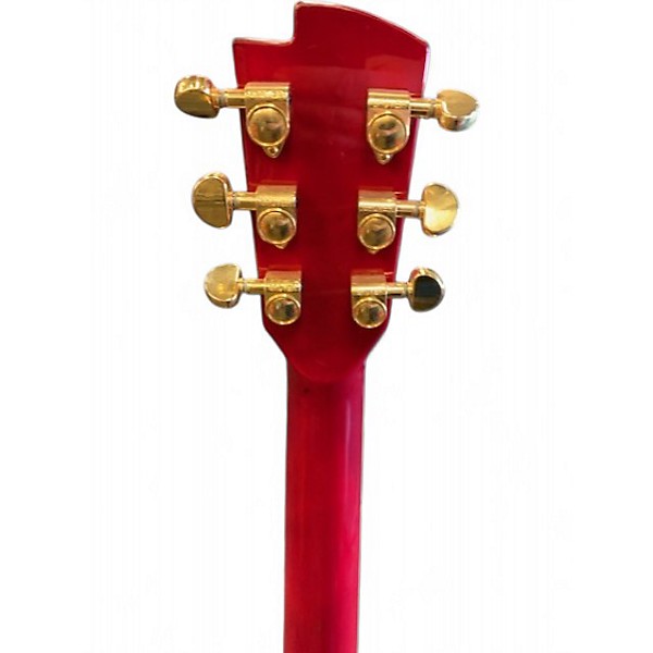 Used Aio SEMI HOLLOW Red Burst Hollow Body Electric Guitar