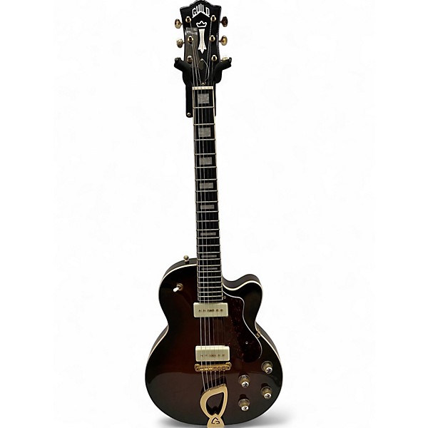 Used Guild Aristocrat P90 2 Color Sunburst Solid Body Electric Guitar