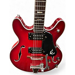 Vintage 1970s Epiphone ea-250 red Hollow Body Electric Guitar