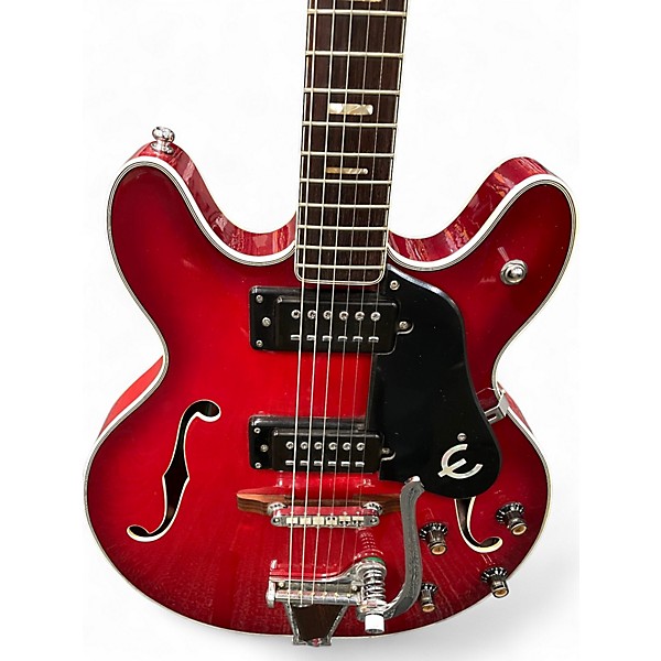 Vintage 1970s Epiphone ea-250 red Hollow Body Electric Guitar