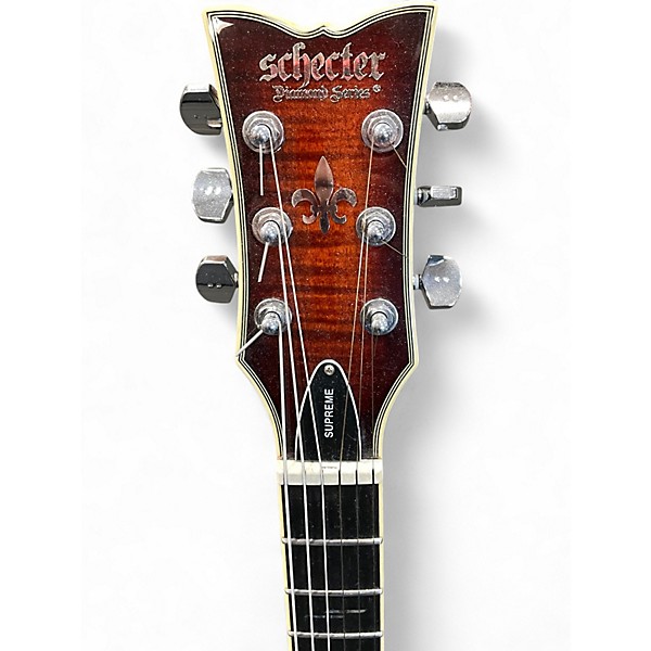 Used Schecter Guitar Research Solo II Supreme 3 Tone Sunburst Solid Body Electric Guitar