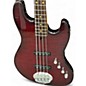 Used Lakland USA Series 44-AJ Apple Red Transparent Electric Bass Guitar
