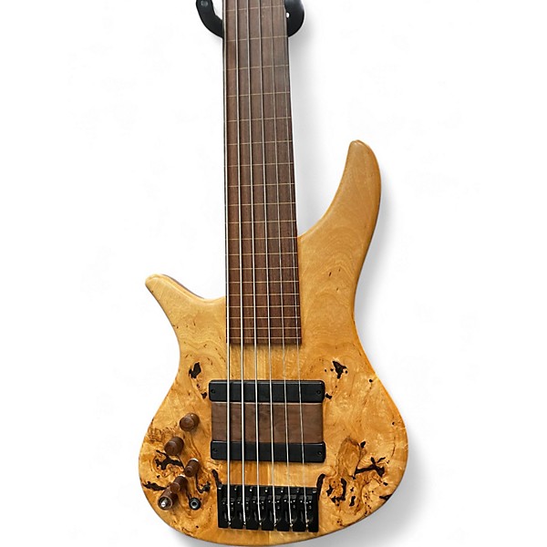 Used M-bass M3 FRETLESS Natural Electric Bass Guitar