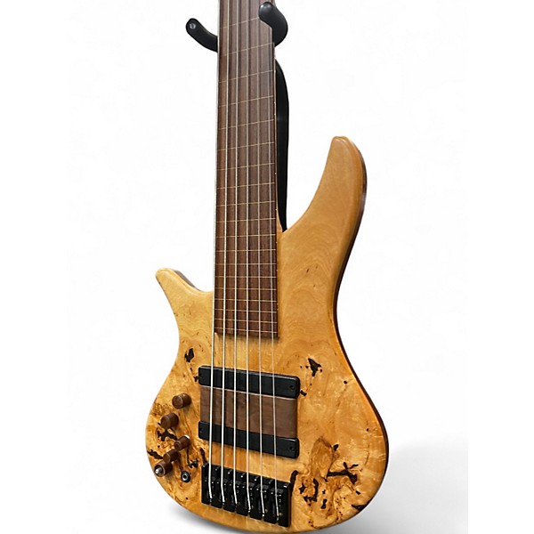 Used M-bass M3 FRETLESS Natural Electric Bass Guitar