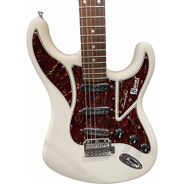 Used Burns COBRA White Solid Body Electric Guitar