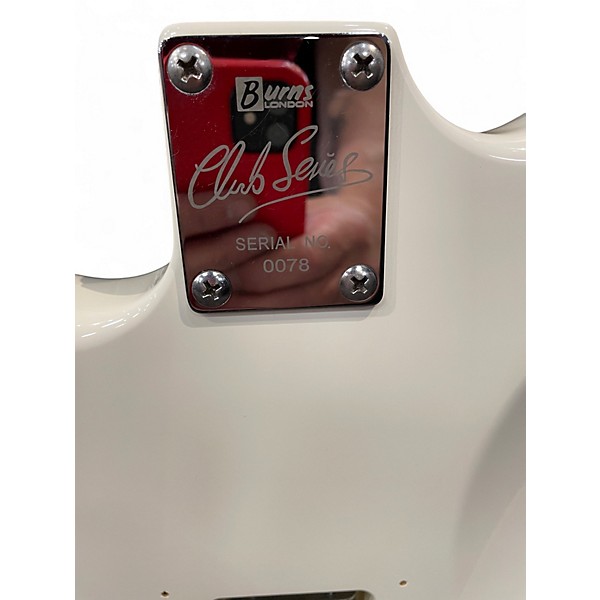 Used Burns COBRA White Solid Body Electric Guitar