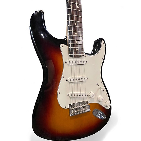 Used 2009 Fender American Standard Stratocaster 3 Color Sunburst Solid Body Electric Guitar