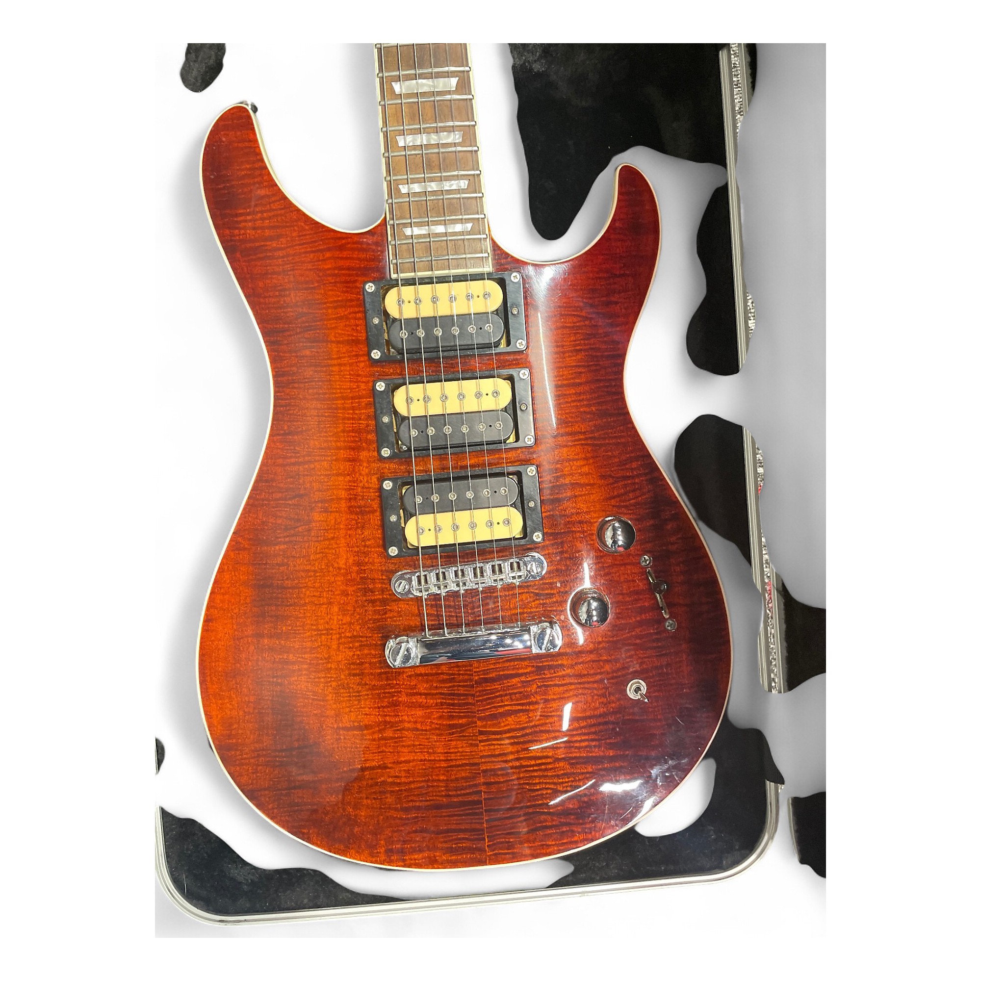 Used G&L Ascari GTS red fade Solid Body Electric Guitar red