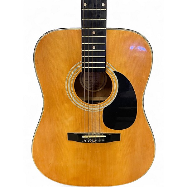 Used Hondo H-18 Natural Acoustic Guitar