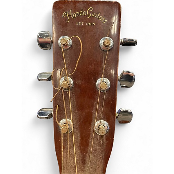 Used Hondo H-18 Natural Acoustic Guitar