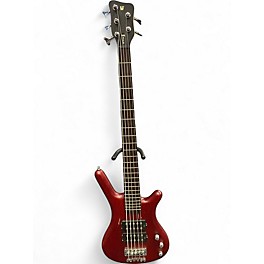 Used Warwick Corvette 5 String Red Electric Bass Guitar