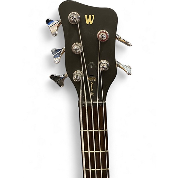 Used Warwick Corvette 5 String Red Electric Bass Guitar