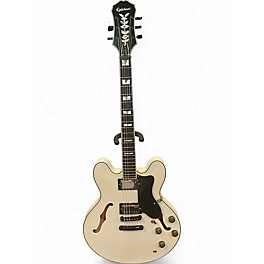 Used Epiphone Sheraton White Hollow Body Electric Guitar