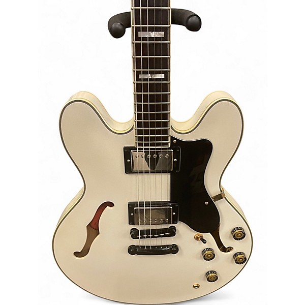 Used Epiphone Sheraton White Hollow Body Electric Guitar