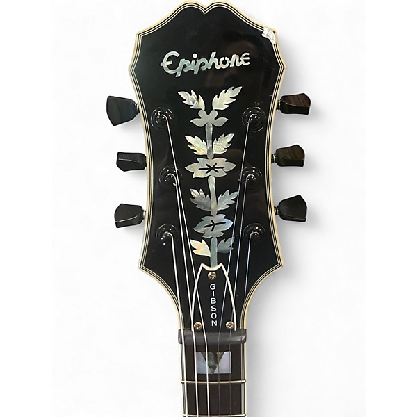 Used Epiphone Sheraton White Hollow Body Electric Guitar