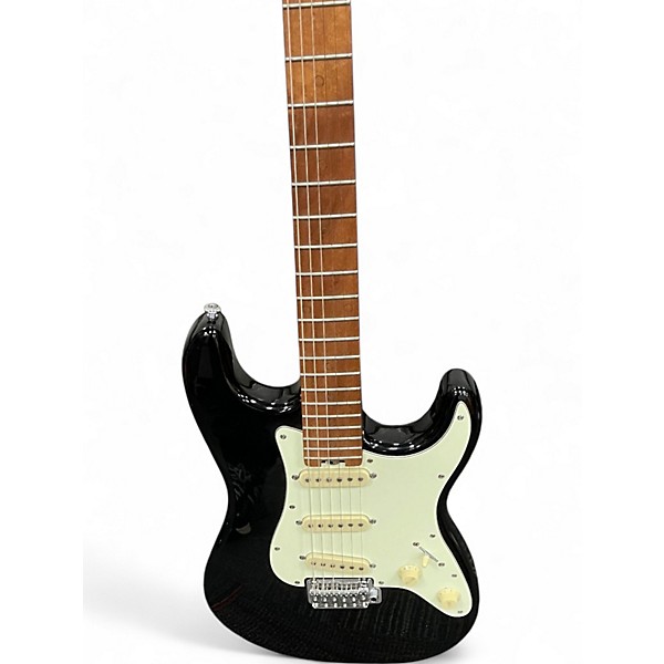 Used Schecter Guitar Research Diamond Series PT Black Solid Body Electric Guitar