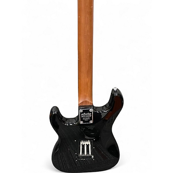 Used Schecter Guitar Research Diamond Series PT Black Solid Body Electric Guitar