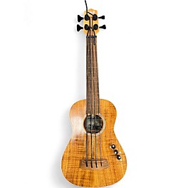 Used Kala U-BASS AE KOA FRETLESS Natural Acoustic Bass Guitar