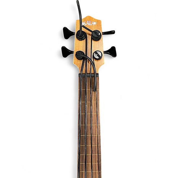 Used Kala U-BASS AE KOA FRETLESS Natural Acoustic Bass Guitar