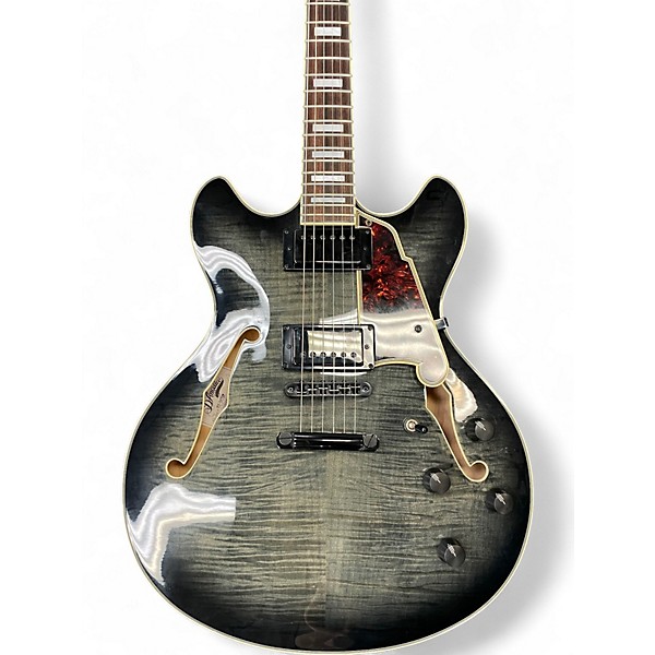 Used D'Angelico EX-DC/SP Trans Black Hollow Body Electric Guitar
