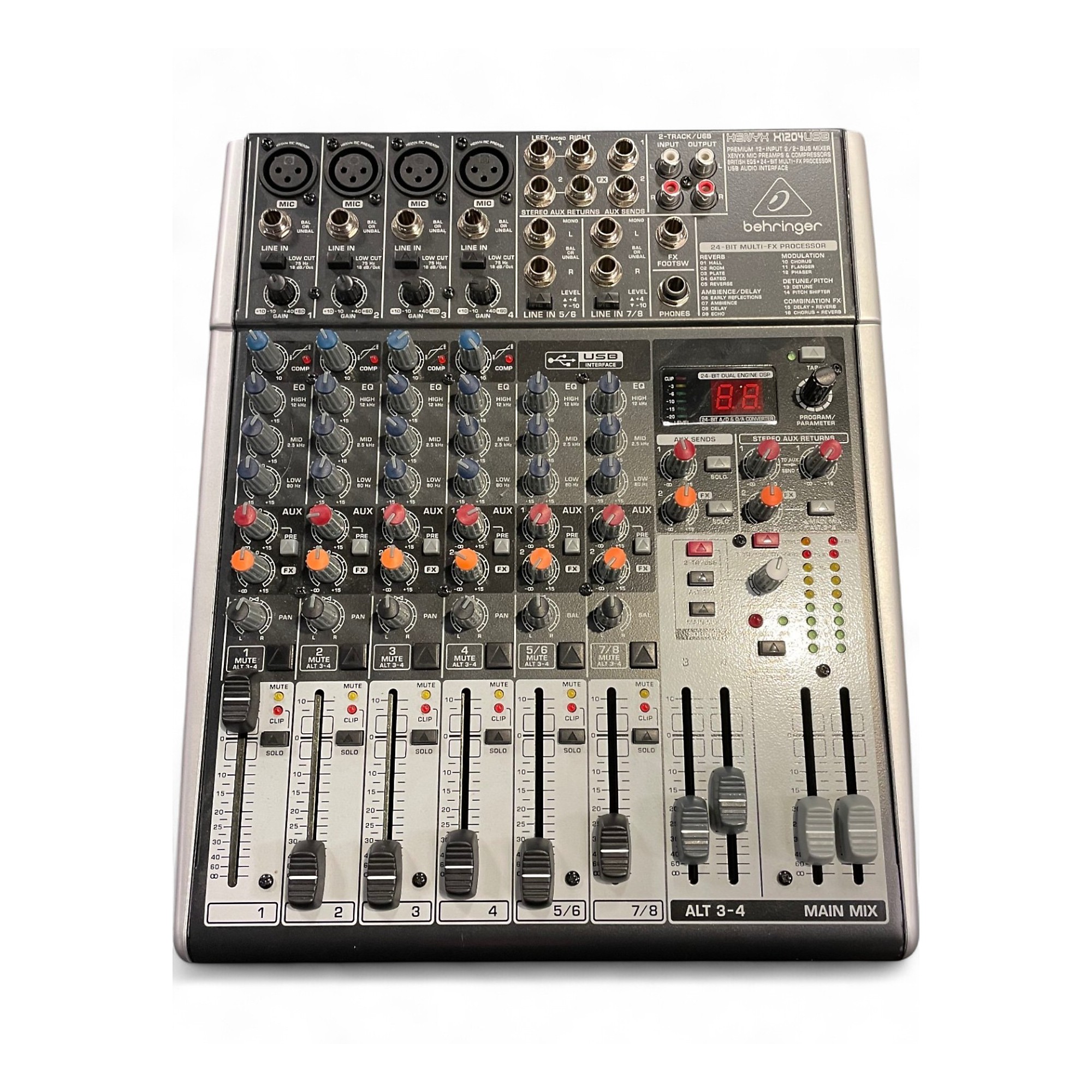 Used Behringer Xenyx X1204USB Unpowered Mixer | Guitar Center