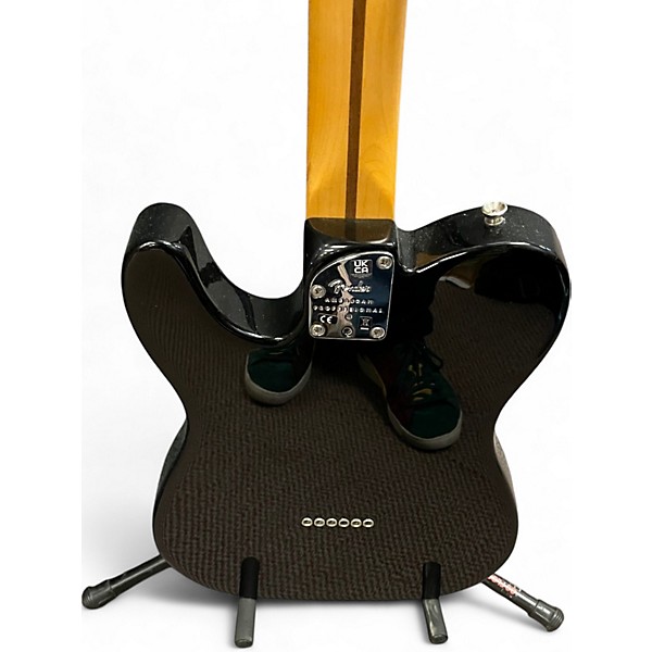 Used Fender American Professional II Telecaster Black Solid Body Electric Guitar