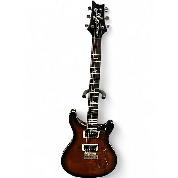 Used PRS SE Custom 24 Black and Gold Solid Body Electric Guitar