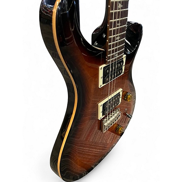 Used PRS SE Custom 24 Black and Gold Solid Body Electric Guitar