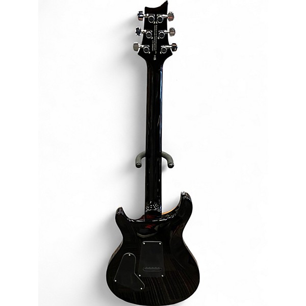 Used PRS SE Custom 24 Black and Gold Solid Body Electric Guitar
