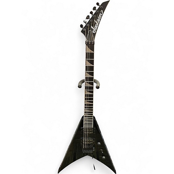 Used Jackson king v pro series Black Solid Body Electric Guitar