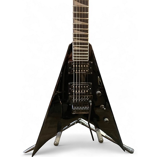 Used Jackson king v pro series Black Solid Body Electric Guitar