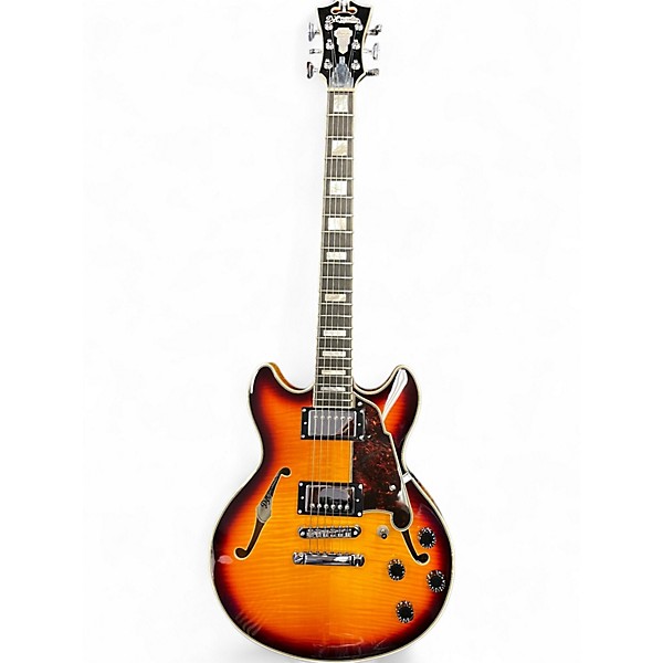 Used D"angelico PREMIER MINI DC VINTAGE SUNBURST Hollow Body Electric Guitar