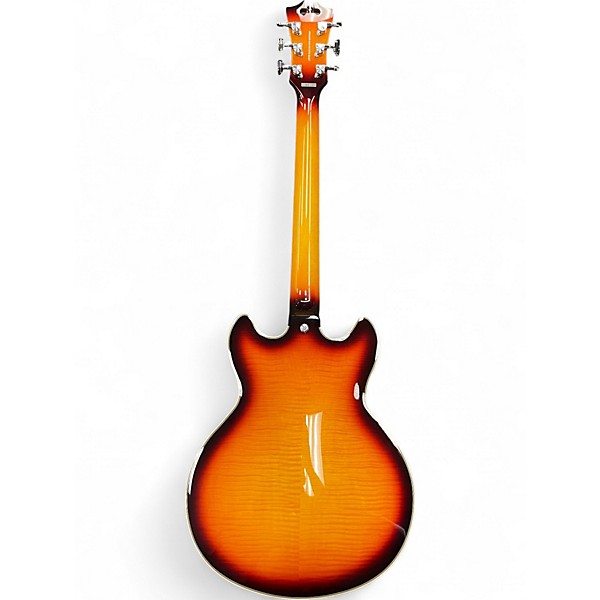 Used D"angelico PREMIER MINI DC VINTAGE SUNBURST Hollow Body Electric Guitar