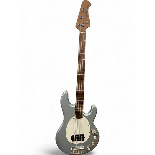 Used Sterling by Music Man Ray34 silver mist Electric Bass Guitar