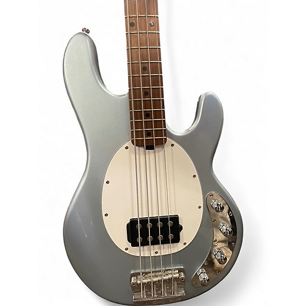 Used Sterling by Music Man Ray34 silver mist Electric Bass Guitar