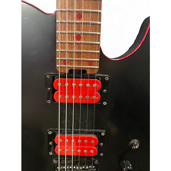 Used Schecter Guitar Research PA-SM/SH Black Solid Body Electric Guitar