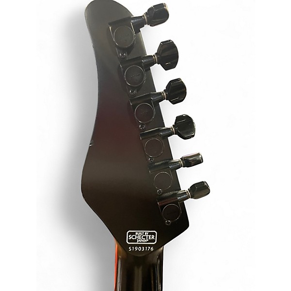 Used Schecter Guitar Research PA-SM/SH Black Solid Body Electric Guitar