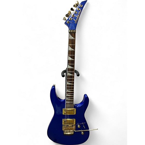 Used Jackson X Series Soloist  lightning blue Solid Body Electric Guitar