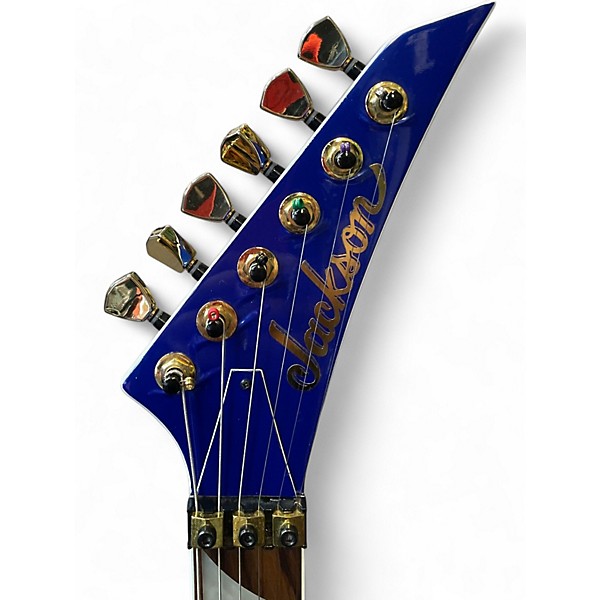 Used Jackson X Series Soloist  lightning blue Solid Body Electric Guitar