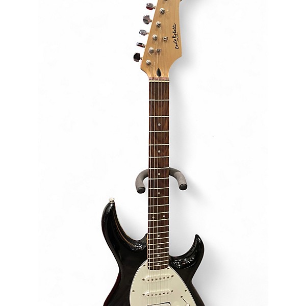 Used Carlo Robelli DOUBLE CUTAWAY HSS STRAT Black Solid Body Electric Guitar